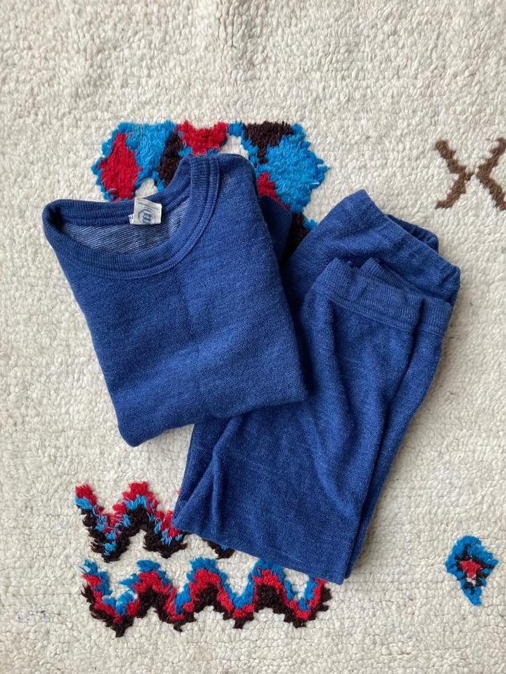 Cosilana wol frottee pyjama 104, Kinderen en Baby's, Kinderkleding | Maat 104, Zo goed als nieuw, Jongen of Meisje, Nacht- of Onderkleding