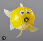 Partij/pakket van 11 papieren ballonnen gele vis, Versiering, Verjaardag, Nieuw, Ophalen of Verzenden