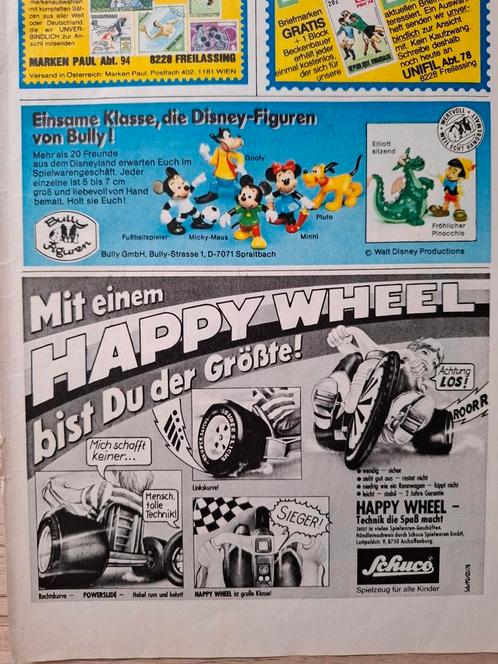Vintage Duitse reclame advertenties Bully + Schuco, Verzamelen, Merken en Reclamevoorwerpen, Gebruikt, Overige typen, Ophalen of Verzenden