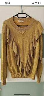 Selected Femme Goud Truitje Maat L - Feestelijk!, Ophalen of Verzenden, Zo goed als nieuw, Maat 42/44 (L), Geel