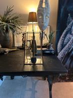 Bronzen Windlicht met Glas voor Kaarsen/Decoratie, Ophalen of Verzenden