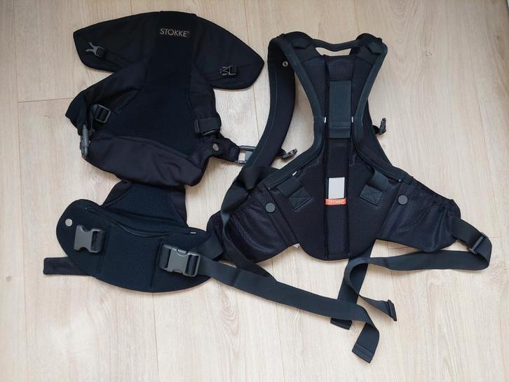 Stokke MyCarrier 3 in 1 baby draagzak - zwart, Kinderen en Baby's, Babydragers en Draagdoeken, Zo goed als nieuw, Draagzak, Buik of Rug