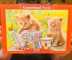 Castorland Tea Time 500 stukjes kittens, Ophalen of Verzenden, 500 t/m 1500 stukjes, Zo goed als nieuw, Legpuzzel
