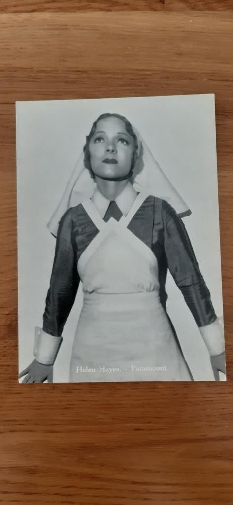 Helen Hayes artiesten kaart, Ophalen of Verzenden, 1920 tot 1940, Ongelopen, Sterren en Beroemdheden