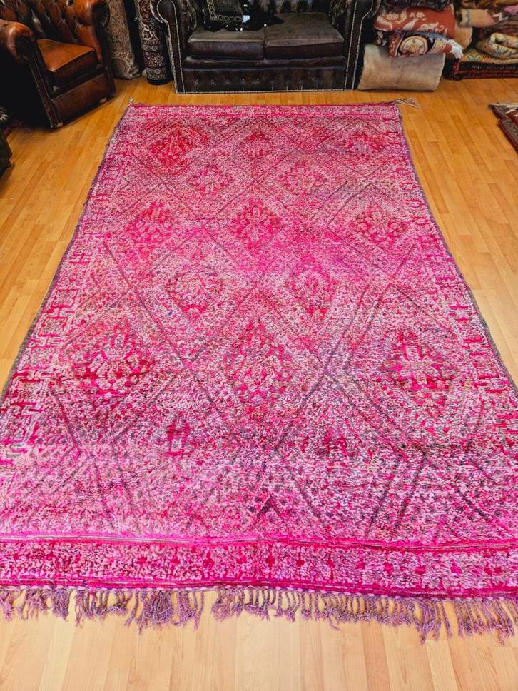 OPRUIMACTIE! Handgeknoopt Berber Tapijt. Prachtige kleuren!, Huis en Inrichting, Stoffering | Tapijten en Kleden, Zo goed als nieuw