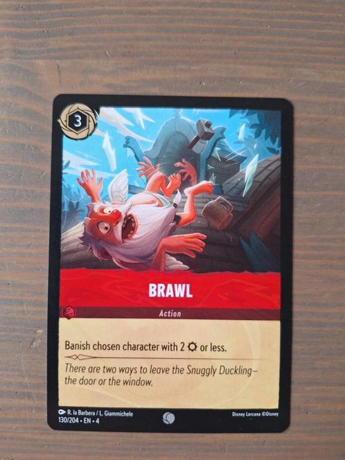 Disney Lorcana - Ursula's Return - Brawl - 130/204, Hobby en Vrije tijd, Verzamelkaartspellen | Overige, Zo goed als nieuw, Losse kaart
