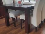 Mooie koloniale teak houten eettafel, Ophalen, Teakhout, 200 cm of meer, 50 tot 100 cm