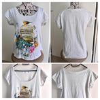Wit shirt vogelprint Shoeby XL, Wit, Maat 42/44 (L), Ophalen of Verzenden, Zo goed als nieuw