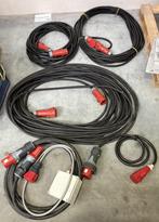 Set 380V stroomkabels 32A, Ophalen, Zo goed als nieuw, Licht