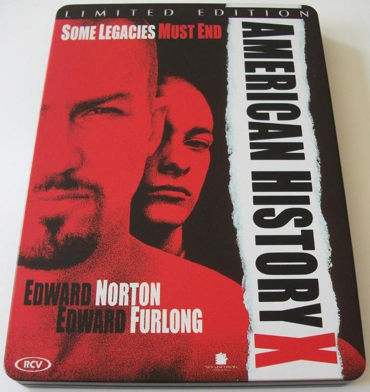 Dvd *** AMERICAN HISTORY X *** Limited Edition Steelbook, Cd's en Dvd's, Dvd's | Actie, Zo goed als nieuw, Actie, Vanaf 16 jaar