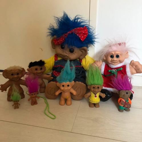 Vintage trollen verzameling, Verzamelen, Poppetjes en Figuurtjes, Zo goed als nieuw, Ophalen