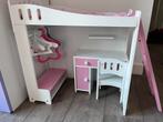Poppenbedje met bureau en kledingruimte, Ophalen, Gebruikt