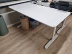IKEA BEKANT bureau wit 160x80, Ophalen, In hoogte verstelbaar, Gebruikt, Bureau