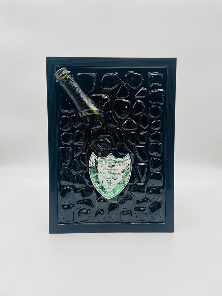 Dom Perignon Epoxy Kunstwerk - Michael Riedel, Antiek en Kunst, Kunst | Schilderijen | Abstract, Ophalen of Verzenden