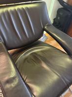 Desede De Sede DS255 fauteuil Chocoladebruin + voetensteun, Ophalen, Gebruikt, 75 tot 100 cm, Loungen Chique, comfortabel Loft Mancave Art Brut