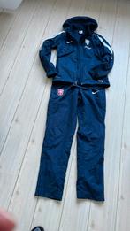 Nike trainingspak dames s 170 176 donkerblauw trainingjack, Gebruikt, Meisje, Sport- of Zwemkleding, Ophalen of Verzenden