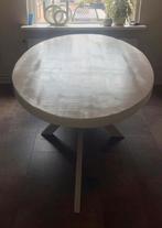 Ovale Eettafel - Off white Onderstel & Blad, Huis en Inrichting, 200 cm of meer, Ophalen of Verzenden, Zo goed als nieuw, Vijf personen of meer