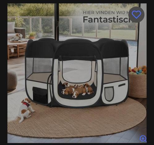Puppyren / kittenren opvouwbaar met tas, Dieren en Toebehoren, Hondenbenches, Gebruikt, Ophalen