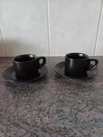 2 (espresso)koffie kopjes/schotels, nieuw., Huis en Inrichting, Keuken | Servies, Nieuw, Ophalen of Verzenden