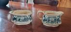 Vintage Porseleinen Melkkan en Suikerpot, Gebruikt, Overige typen, Ophalen of Verzenden, Overige stijlen