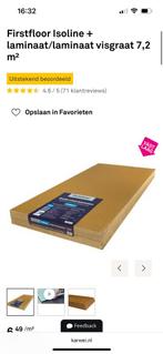 Firstfloor ondervloer Isoline + laminaat/laminaat visgraat, Ophalen, Nieuw