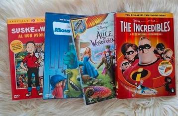DVD Pakket: 4 Topfilms voor Kinderen - o.a. Disney & Pixar beschikbaar voor biedingen
