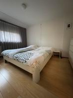 Auping Auronde Laag Model 180x200 met Achterwand, Ophalen, Wit, Tweepersoons, 180 cm