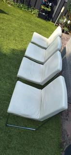 4x Harvink Point eetkamerstoelen, Huis en Inrichting, Ophalen, Gebruikt, Wit, Metaal