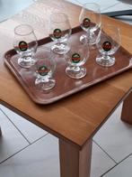 Te koop 6 palmglazen, Ophalen, Zo goed als nieuw, Overige typen