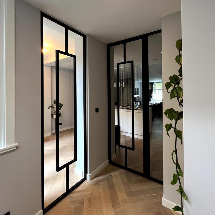 Stalen Schuifdeuren - Taatsdeuren - Scharnierdeuren, Doe-het-zelf en Verbouw, Deuren en Horren, Nieuw, Binnendeur, 215 cm of meer