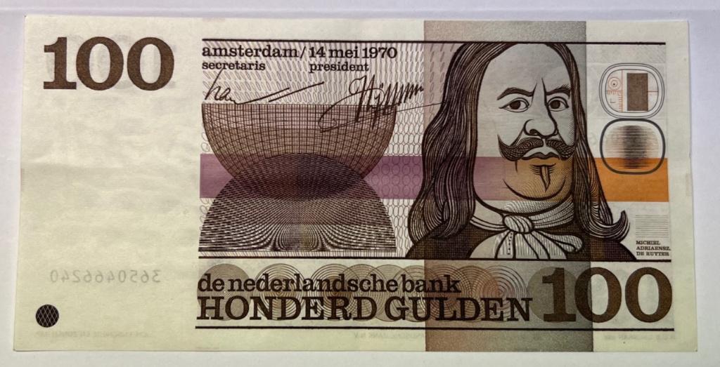 Bankbiljetten Nederland ƒ 100,00  Michiel de Ruyter, Postzegels en Munten, Bankbiljetten | Nederland, Ophalen of Verzenden, 100 gulden