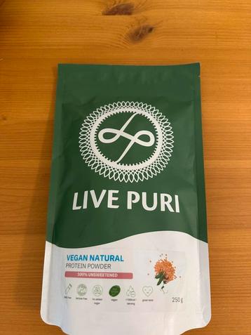 Vegan eiwitpoeder van Live Puri beschikbaar voor biedingen