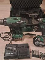 Hitachi Boor- en Schroefmachine Set, Doe-het-zelf en Verbouw, Gereedschap | Boormachines, Ophalen, Gebruikt, Boor- en Schroefmachine