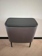 Brabantia prullenbak BO TOUCH BIN 3 x 11 liter - Platinum, Huis en Inrichting, Woonaccessoires | Prullenbakken, Gebruikt, 50 tot 75 cm