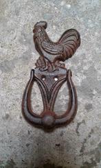 Mooie, decoratieve Deurklopper Haan, bruin gietijzer, Ophalen of Verzenden, Nieuw