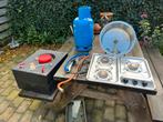 Camper Keuken Set - Spoelbak, Kookplaat, Watertank, Ophalen, Gebruikt