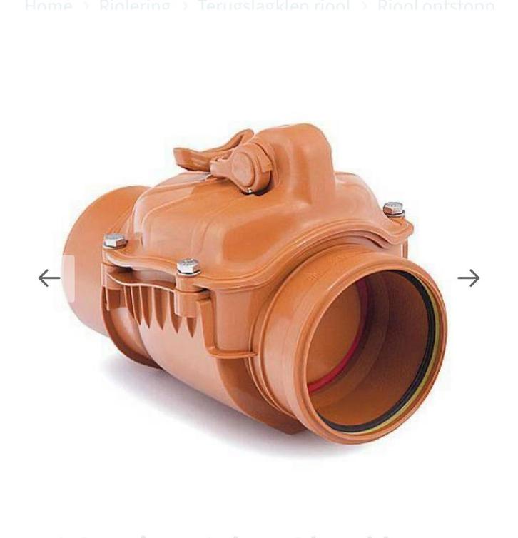 Karmat Ontstoppingsstuk met Keerklep 315mm, Doe-het-zelf en Verbouw, Buizen en Afvoer, Nieuw, Afvoer, Pvc, Minder dan 2 meter