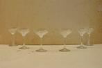 6 stuks Champagne Coupe glazen op voet 46414, Glas of Glazen, Gebruikt, Ophalen of Verzenden, Glas