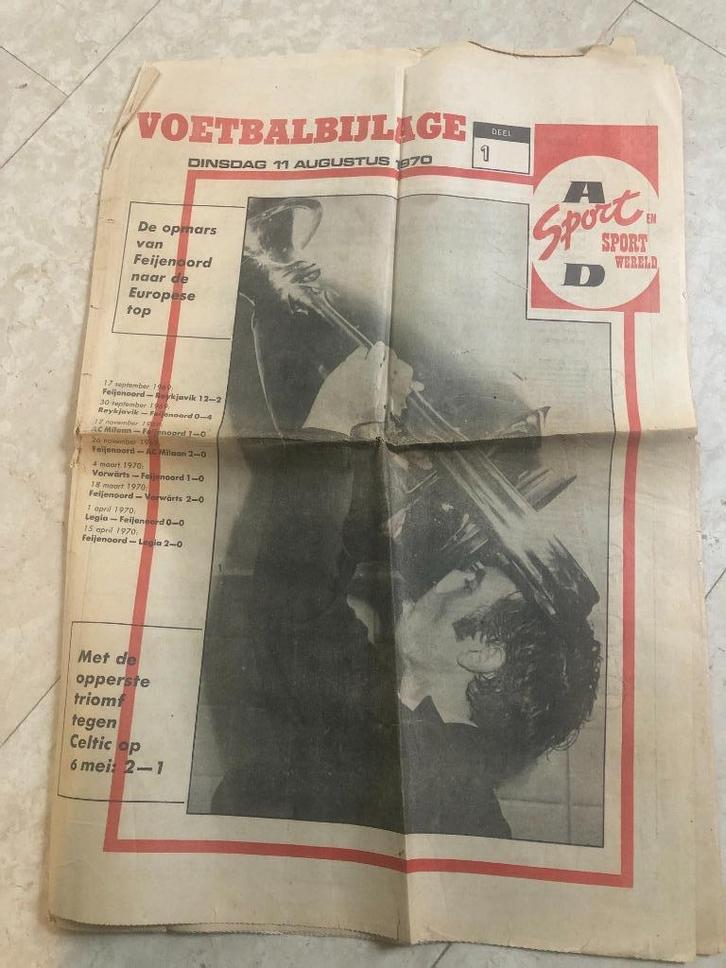 Feyenoord 6 mei 1970, Verzamelen, Sportartikelen en Voetbal, Gebruikt, Overige typen, Feyenoord, Ophalen of Verzenden