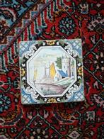 Antieke Polychrome Tegel, ca. 1880-1900, Ophalen of Verzenden