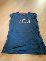 Shirt hema donkerblauw met tekst YES maat 146-152, Meisje, Ophalen of Verzenden, Zo goed als nieuw, Shirt of Longsleeve