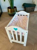 Houten ledikant / wiegje voor poppen / poppenbedje, Kinderen en Baby's, Speelgoed | Houten speelgoed, Ophalen, Zo goed als nieuw