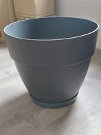Elho pot antraciet, Tuin en Terras, Kunststof, Rond, Zo goed als nieuw, Ophalen