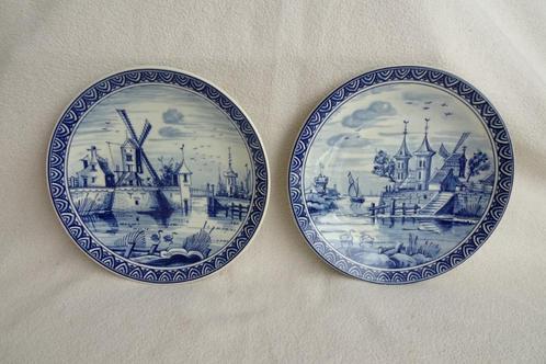 2 Westraven Delftsblauw porseleinen wandborden, Antiek en Kunst, Antiek | Wandborden en Tegels, Ophalen of Verzenden