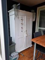 Teak houten geschilderde kast gratis, Ophalen, Gebruikt