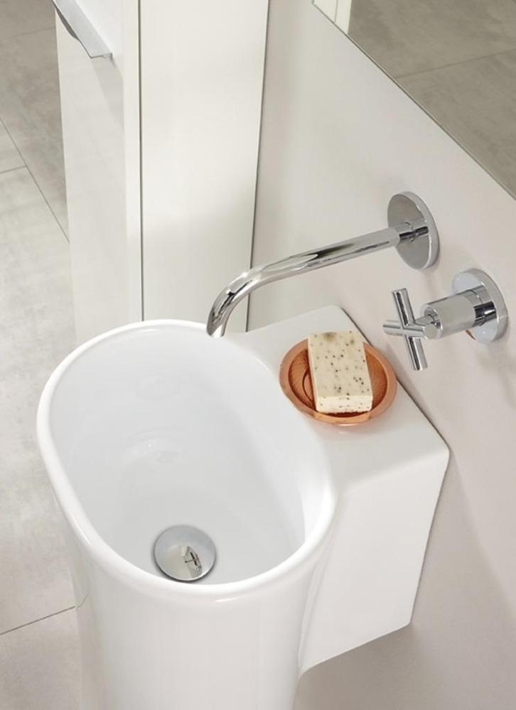 Design wastafel hangend nieuw strak twv € 699,00! Azzurra, Doe-het-zelf en Verbouw, Sanitair, Nieuw, Wastafel, Ophalen of Verzenden