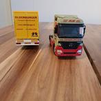 OLDENBURGER VEENDAM NZG MERCEDES BENZ ACTROS & GESLOTEN TR., Hobby en Vrije tijd, Modelauto's | 1:50, Verzenden, Zo goed als nieuw