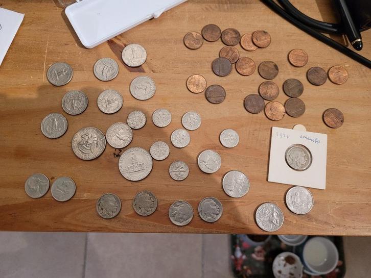 partijtje Amerikaanse munten en enkele buffelo munten, Postzegels en Munten, Munten | Amerika, Noord-Amerika, Ophalen of Verzenden