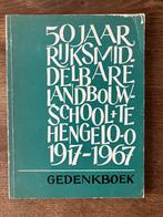 Hengelo Ov, 50 jaar Landbouwschool, gedenkboek, Ophalen, 20e eeuw of later, Zo goed als nieuw
