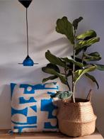 Ufo lamp vintage in de kleur blauw massive, Ophalen, Gebruikt, Minder dan 50 cm
